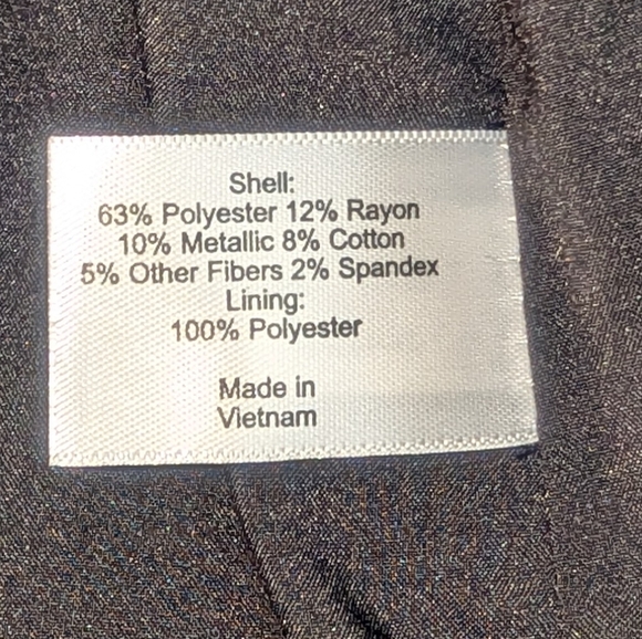 Lane Bryant Brocade Blazer Black and Gold Size 18/20 - Picture 7 of 15